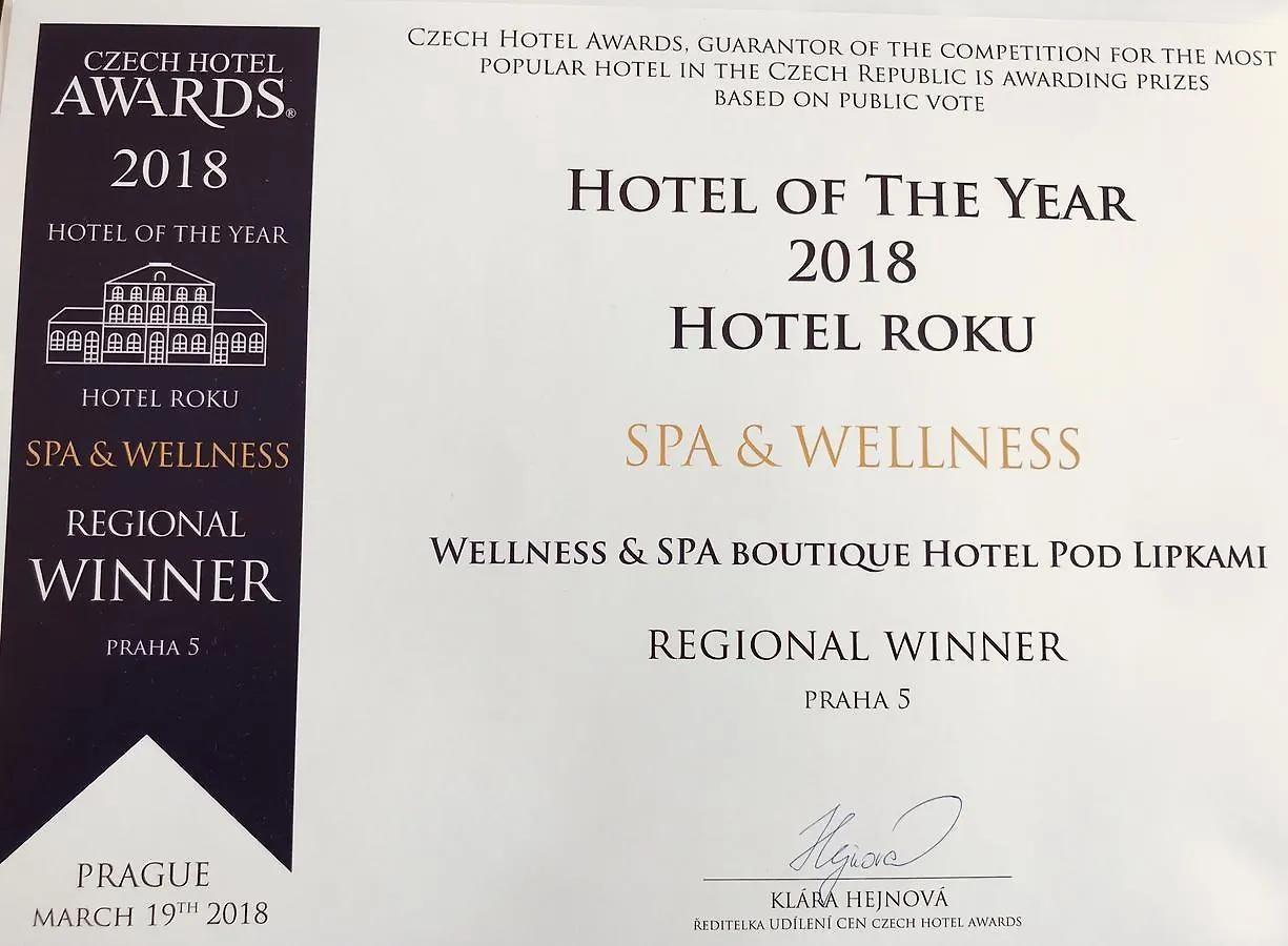****  Wellness & Spa Boutique Hotel Pod Lipkami Praga Czechy